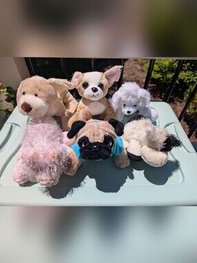 Webkinz Plush Lot of 6 Dogs, Cow, Pig No Codes